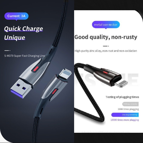 Joyroom Quick Charge Unique Lightning Cable - Alibuy.lk