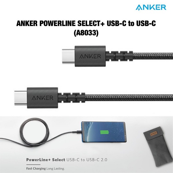 Anker Powerline Select+ USB-C To USB-C - alibuy.lk