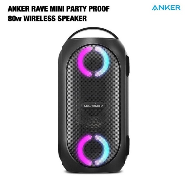 anker rave mini party proof 80w wireless speaker - alibuy.lk