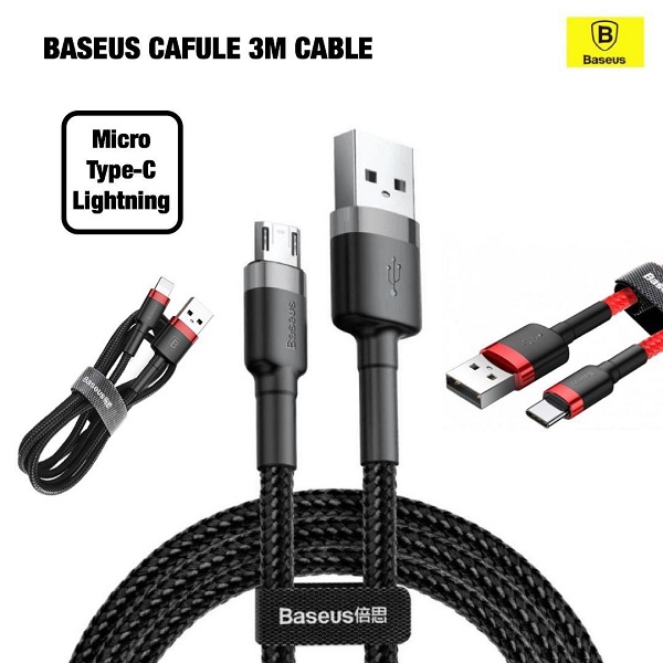 Baseus Cafule 3M Cable - alibuy.lk