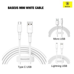 Baseus Mini White Cable -alibuy.lk