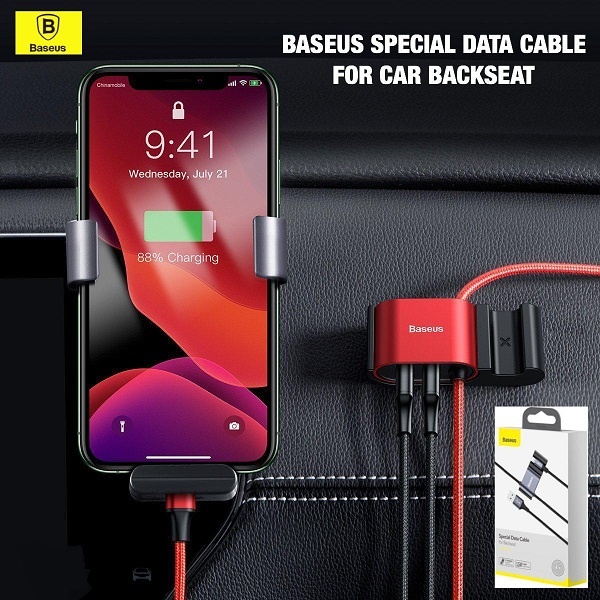 Baseus Special Data Cable For Car Backseat - alibuy.lk