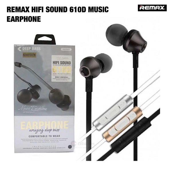 Remax Hifi Sound 610d Music Earphone - alibuy.lk