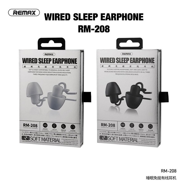 Remax Wired Sleep Earphone RM-208 - alibuy.lk