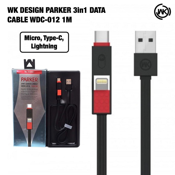 Wk Design Parker 3in1 Data Cable WDC-012 1M - alibuy.lk