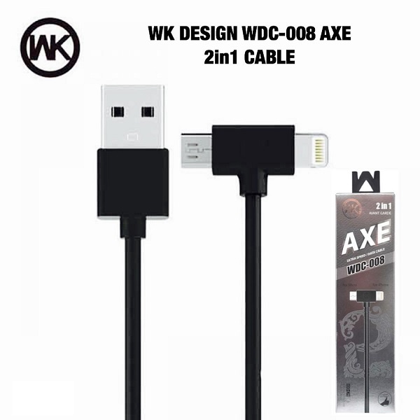 Wk Design WDC-008 Axe 2in1 Cable - alibuy.lk
