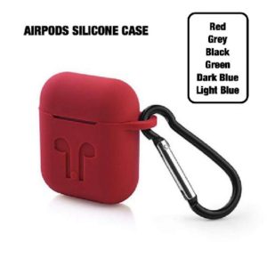 airpods silicone case red - alibuy.lk