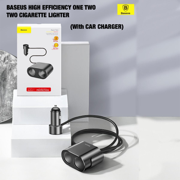 baseus high efficiency one two two cigarette lighter