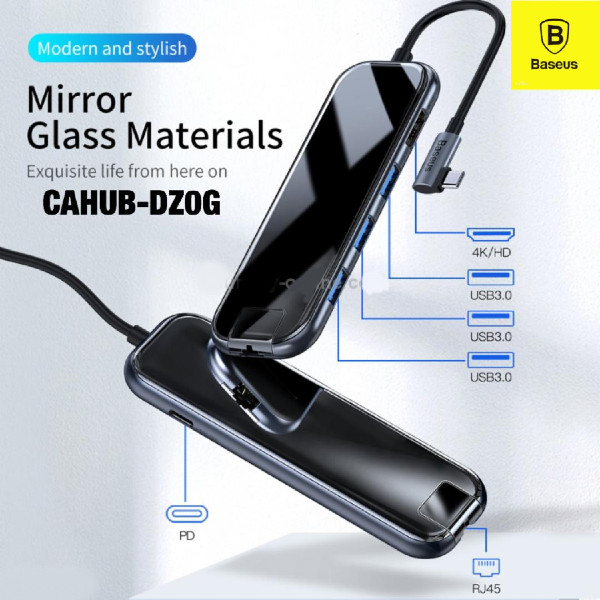 Baseus Mirror Glass Materials CAHub-DZOG alibuy.lk