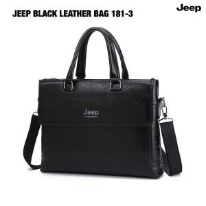 jeep black leather bag - alibuy.lk