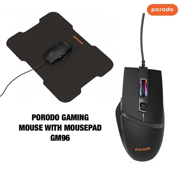 Porodo Gaming Mouse with Mousepad GM96 - Alibuy.lk