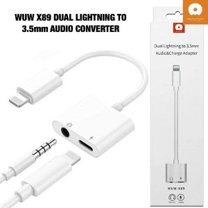 WUW X89 Dual Lightining to 3.5MM Audio Converter - alibuy.lk