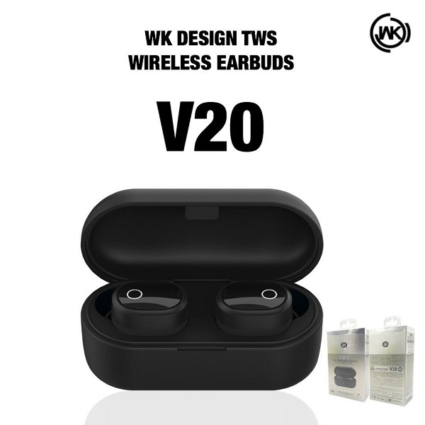 wk design tws wireless earbuds v20 - alibuy.lk
